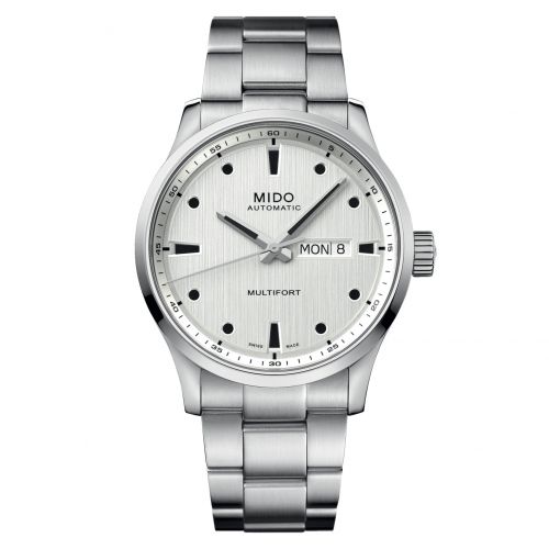 Mido Multifort M Stainless Steel Silver Bracelet