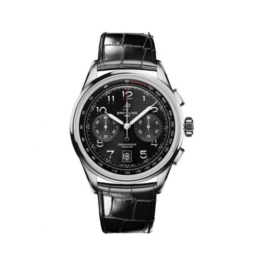 Breitling Premier B01 Chronograph 42 Stainless Steel Black Alligator