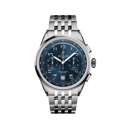 Breitling Premier B01 Chronograph 42 Stainless Steel Blue Bracelet