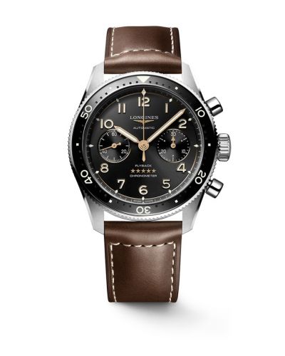 Longines Spirit Flyback 42 Stainless Steel Black Strap