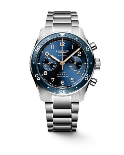 Longines Spirit Flyback 42 Stainless Steel Blue Bracelet