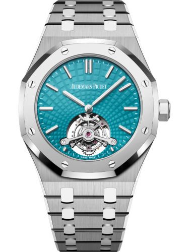 Audemars Piguet Royal Oak Ultra Thin Tourbillon Titanium - Platinum Blue