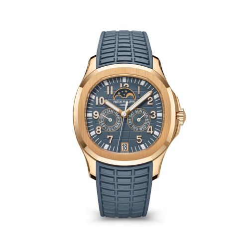 Patek Philippe Aquanaut Luce Annual Calendar Rose Gold Blue