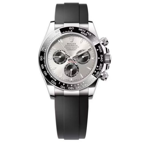 Rolex Cosmograph Daytona White Gold - Cerachrom Silver - Black Oysterflex