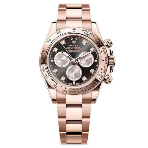 Rolex Cosmograph Daytona Everose Black - Sundust - Diamond Oyster
