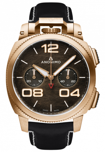 Anonimo Militare Chrono Bronze Bronze Leather