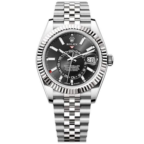 Rolex Sky-Dweller Stainless Steel - White Gold Black Jubilee