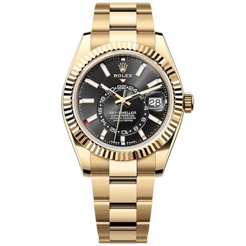 Rolex Sky-Dweller Yellow Gold Black Oyster