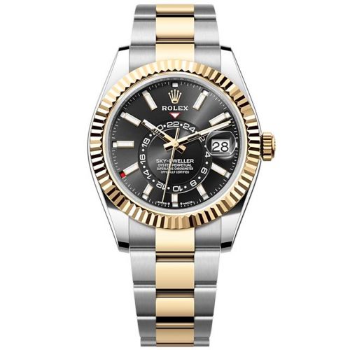Rolex Sky-Dweller Stainless Steel - Yellow Gold Black Oyster