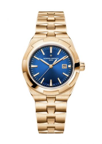 Vacheron Constantin Overseas Automatic 35 Pink Gold Blue Bracelet