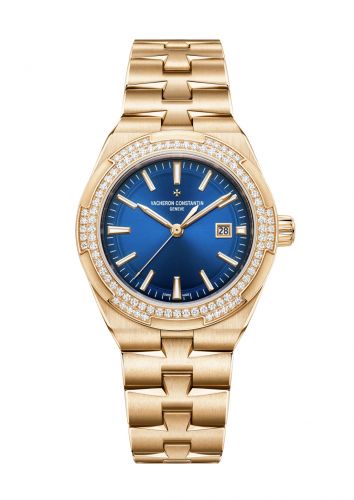Vacheron Constantin Overseas Automatic 35 Pink Gold - Diamond Blue Bracelet