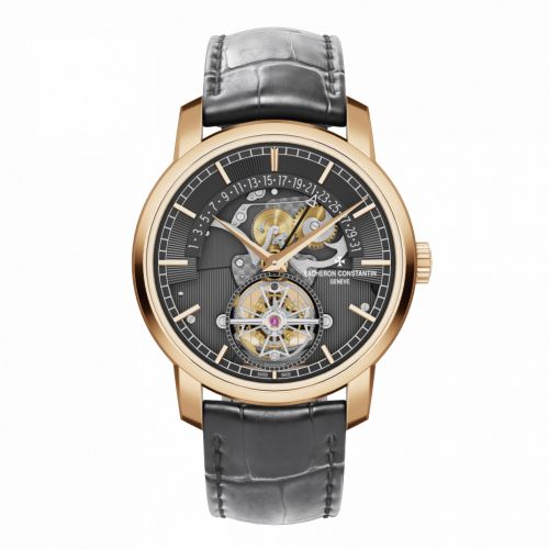 Vacheron Constantin Traditionnelle Tourbillon Retrograde Date Openface Pink Gold Silver