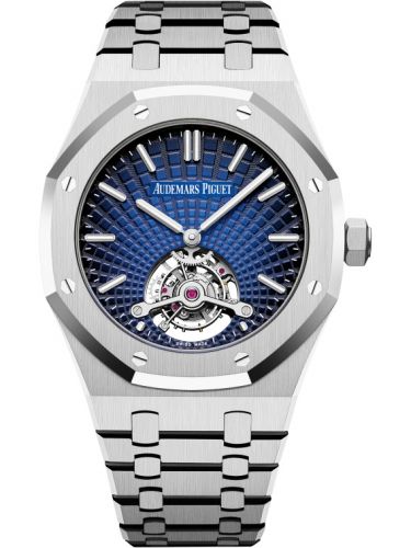 Audemars Piguet Royal Oak Ultra Thin Tourbillon Platinum Smoked Blue Evolutive