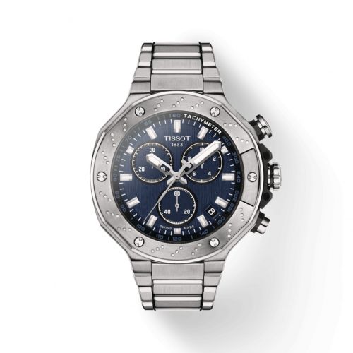 Tissot T-Race Chronograph Stainless Steel Blue Bracelet