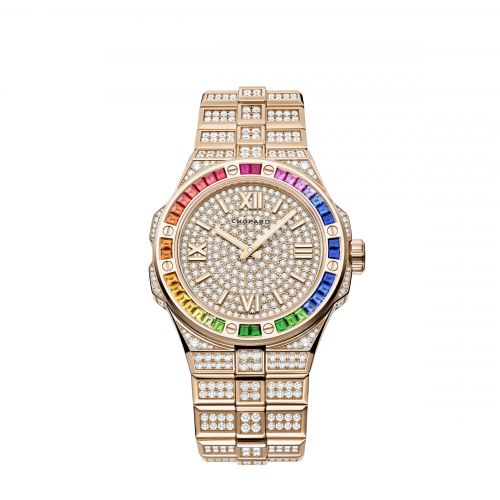 Chopard Alpine Eagle Frozen 41 Rose Gold - Rainbow