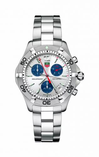 TAG Heuer Aquaracer 300M Quartz Chronograph 41 Stainless Steel Silver Bracelet