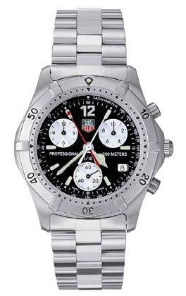 TAG Heuer 2000 Chronograph Stainless Steel Black