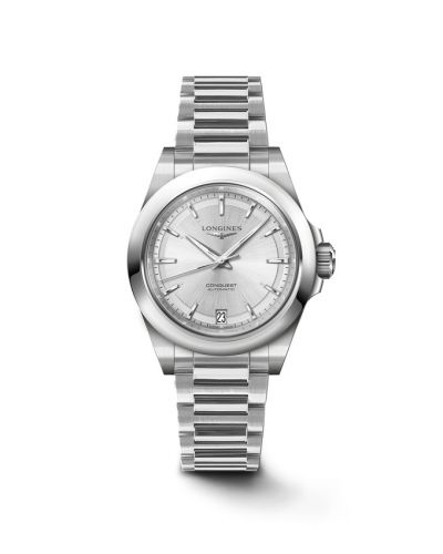Longines Conquest 34 Stainless Steel Silver Bracelet