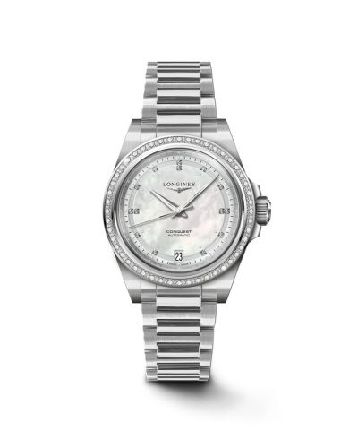 Longines Conquest 34 Stainless Steel - Diamond MOP Bracelet