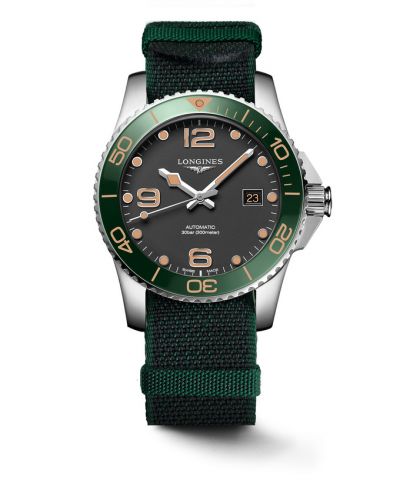 Longines HydroConquest 41 Automatic Stainless Steel Matte Black NATO