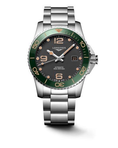 Longines HydroConquest 41 Automatic Stainless Steel Matte Black Bracelet