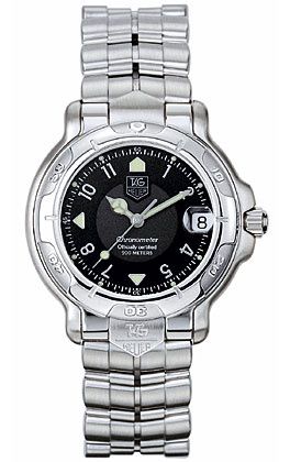 TAG Heuer 6000 Stainless Steel Black Bracelet