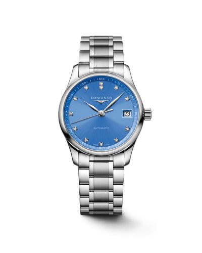Longines Master Collection Date 34 Stainless Steel Blue - Diamond Bracelet
