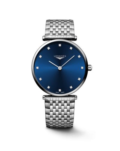 Longines La Grande Classique 38 Stainless Steel Blue - Diamond Bracelet