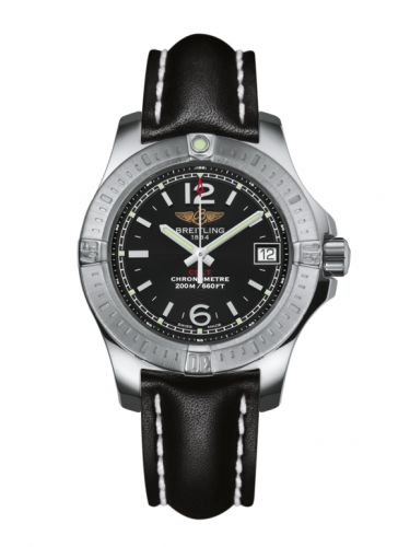 Breitling Colt Lady Volcano Black Calf Pin
