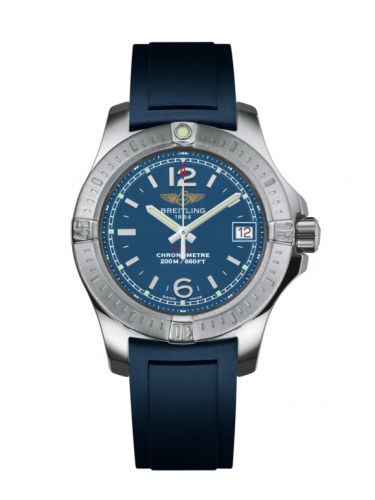 Breitling Colt Lady Mariner Blue Rubber Pin