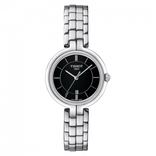 Tissot Flamingo Stainless Steel Black Bracelet