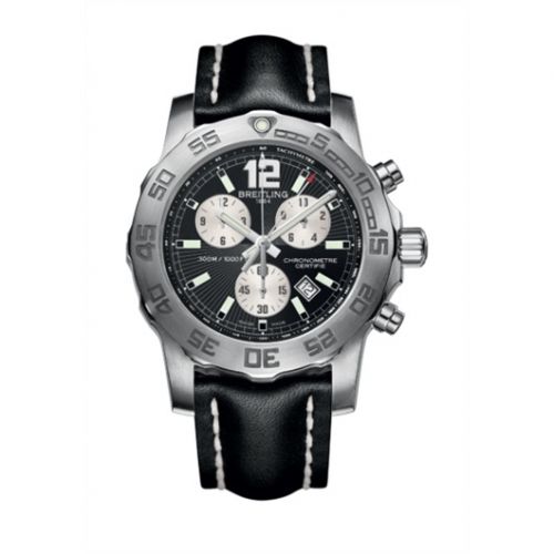 Breitling Colt Chronograph II Black Calf