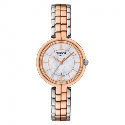 Tissot Flamingo Stainless Steel - Rose Gold MOP Bracelet