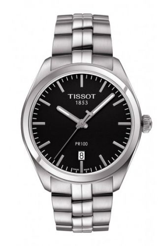 Tissot PR 100 Quartz 39 Stainless Steel Black Bracelet