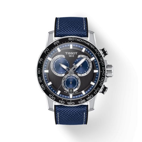 Tissot Supersport Chrono Stainless Steel Black - Blue