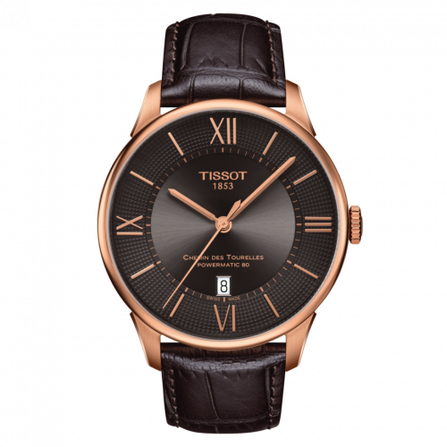 Tissot Chemin Des Tourelles Powermatic 80 42 Rose Gold Grey