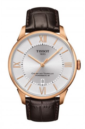 Tissot Chemin des Tourelles Powermatic 80 Rose PVD Silver Roman