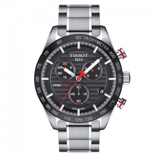 Tissot PRS 516 Chronograph Quartz Stainless Steel Black Bracelet