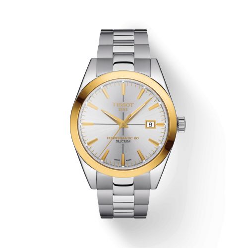 Tissot Gentleman Powermatic Stainless Steel - Yellow Gold Silver Bracelet