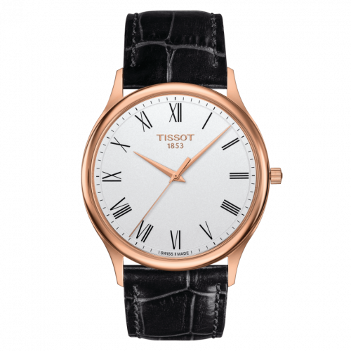 Tissot Excellence 18K Rose Gold Silver