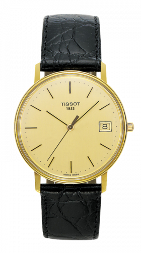 Tissot Goldrun Hesalite Yellow Gold Champagne