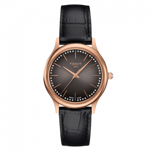 Tissot Excellence Lady Rose Gold Brown