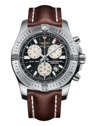 Breitling Colt Chronograph Volcano Black Calf Pin