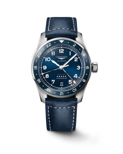 Longines Spirit Zulu Time 39 Stainless Steel Blue Strap