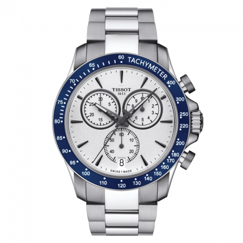 Tissot V8 Quartz Chronograph Stainless Steel Silver Bracelet