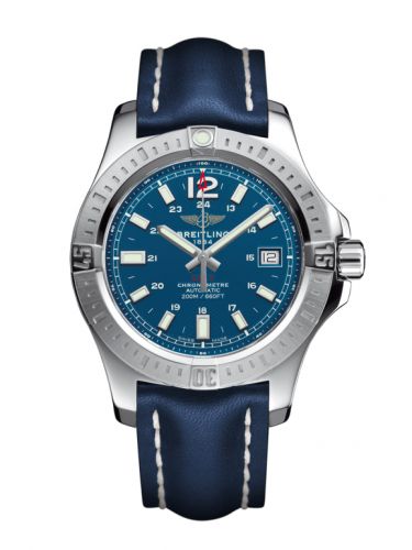 Breitling Colt 41 Automatic Mariner Blue Calf