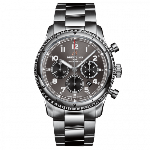 Breitling Aviator 8 B01 Chronograph 43 Stainless Steel Anthracite Bracelet