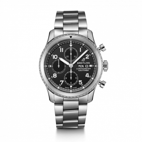 Breitling Navitimer 8 Chronograph 43 Stainless Steel Black Bracelet
