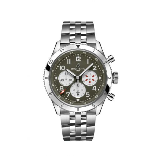 Breitling Super AVI B04 Chronograph GMT 46 Curtiss Warhawk Bracelet