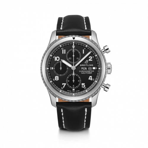 Breitling Navitimer 8 Chronograph 43 Stainless Steel Black Black Calf